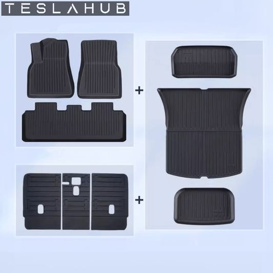 Model Y - All-Weather Mats 9 Piece Full Coverage Set (TPE)