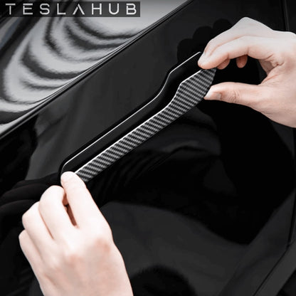 Model 3 & Y - Carbon Fibre Door Handle Wrap (4 Doors)