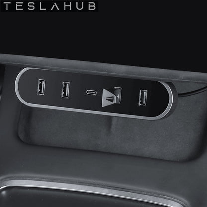 Model 3 & Y - USB Hub Expansion (Under Display)