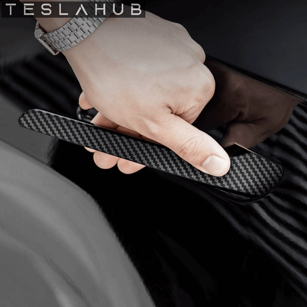 Model 3 & Y - Carbon Fibre Door Handle Wrap (4 Doors)