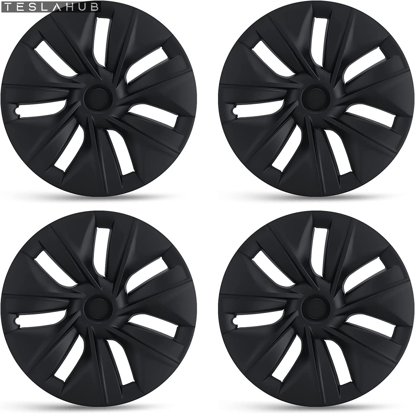 Black Gemini 19" Hubcaps for Tesla Model Y